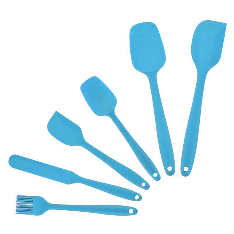 Baking tools spatula brush set silicone kitchenware 6 sets cream scraper 6 sets